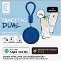 Смарт трекер Cellularline Tracy Tag Dual, Синий