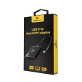 Видеокабель Cablexpert A-CM-HDMIF2-01, USB 3.1 Type-C (F) - 2 x HDMI (F), 0.15 м, Чёрный Видеокабель Cablexpert A-CM-HDMIF2-01, USB 3.1 Type-C (F) - 2 x HDMI (F), 0.15 м, Чёрный