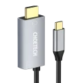 Адаптер USB Choetech XCH-M180, USB Type-C (F) - HDMI (F), 1,8м, Серебристый Адаптер USB Choetech XCH-M180, USB Type-C (F) - HDMI (F), 1,8м, Серебристый