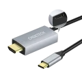 Адаптер USB Choetech XCH-M180, USB Type-C (F) - HDMI (F), 1,8м, Серебристый Адаптер USB Choetech XCH-M180, USB Type-C (F) - HDMI (F), 1,8м, Серебристый