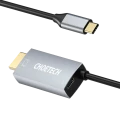 Адаптер USB Choetech XCH-M180, USB Type-C (F) - HDMI (F), 1,8м, Серебристый Адаптер USB Choetech XCH-M180, USB Type-C (F) - HDMI (F), 1,8м, Серебристый