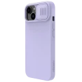 Husă Nillkin iPhone 15 Plus, CamShield Silky Silicone, Misty Purple