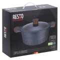 Кастрюля RESTO 93505, 6.6л, 28см, Чёрный