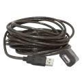 Cablu prelungitor Cablexpert UAE-01-10M, USB Type-A (F)/USB Type-A (F), 10m, Negru Cablu prelungitor Cablexpert UAE-01-10M, USB Type-A (F)/USB Type-A (F), 10m, Negru