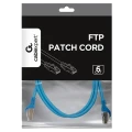 Patch cord Cablexpert PP6-1M/B, Cat6 FTP , 1m, Albastru Patch cord Cablexpert PP6-1M/B, Cat6 FTP , 1m, Albastru
