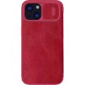 Husă tip carte Nillkin iPhone 15 - Qin Pro, Roșu Husă tip carte Nillkin iPhone 15 - Qin Pro, Roșu