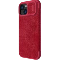 Husă tip carte Nillkin iPhone 15 - Qin Pro, Roșu Husă tip carte Nillkin iPhone 15 - Qin Pro, Roșu