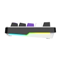 Tastatură HATOR Hellyberry HK60 Wireless, Cu fir / Fără fir, Alb Tastatură HATOR Hellyberry HK60 Wireless, Cu fir / Fără fir, Alb