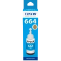 Recipient de cerneală Epson T664, 70ml, Cyan Recipient de cerneală Epson T664, 70ml, Cyan