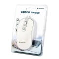 Mouse Wireless Gembird MUSW-4B-06-WS, Alb/Argintiu Mouse Wireless Gembird MUSW-4B-06-WS, Alb/Argintiu