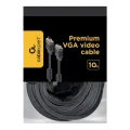 Видео кабель Cablexpert CC-PPVGA-10M-B, VGA D-Sub (M) - VGA D-Sub (M), 10м, Чёрный