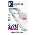 Husă Cellularline Gloss Mag - iPhone 16 Pro Max, Transparent
