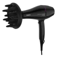 Uscător de păr Philips BHD274/00, 2200 W, Negru