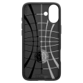 Чехол Spigen iPhone 16 Plus Liquid Air, Матовый черный Чехол Spigen iPhone 16 Plus Liquid Air, Матовый черный