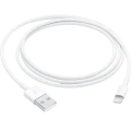 Кабель для зарядки и передачи данных Apple Lightning на USB, 1м, Белый Кабель для зарядки и передачи данных Apple Lightning на USB, 1м, Белый