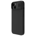 Husă Nillkin iPhone 15 Plus, CamShield Silky Silicone, Elegant Black Husă Nillkin iPhone 15 Plus, CamShield Silky Silicone, Elegant Black