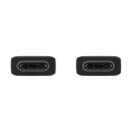Кабель для зарядки и синхронизации Samsung EP-DA705BBRGRU, USB Type-C/USB Type-C, 1м, Чёрный