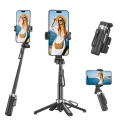 Tripod & Selfie Stick Portable XO SS29 (64cm), Black Tripod & Selfie Stick Portable XO SS29 (64cm), Black