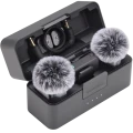 Microfon portabil pentru înregistrare vocală DJI Mic Mini 2 (2 TX + 1 RX + Charging Case), Fără fir, Negru