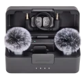 Microfon portabil pentru înregistrare vocală DJI Mic Mini 2 (2 TX + 1 RX + Charging Case), Fără fir, Negru
