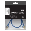 Патч-корд Cablexpert PP6-0.5M/B, Cat6 FTP , 0,5м, Синий