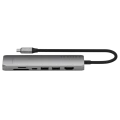 Satechi 7-in-1 USB-C Slim Multiport, USB-C3.2, Out: USB-C PD 80W, USB-A 3.2, HDMI 4K@60Hz, Ethernet