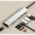 Satechi 7-in-1 USB-C Slim Multiport, USB-C3.2, Out: USB-C PD 80W, USB-A 3.2, HDMI 4K@60Hz, Ethernet