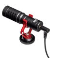 Microfon pentru camera Boya BY-MM1+, Cu fir, Negru