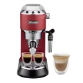 Кофеварка рожковая DeLonghi Dedica Pump Espresso, 1300Вт, Красный Кофеварка рожковая DeLonghi Dedica Pump Espresso, 1300Вт, Красный