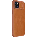 Husă tip carte Nillkin iPhone 15 Plus - Qin Pro, Maro Husă tip carte Nillkin iPhone 15 Plus - Qin Pro, Maro