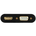 Переходник Cablexpert A-HDMIM-HDMIFVGAF-01, HDMI (M) - HDMI (F) + VGA, 0.15 м, Чёрный Переходник Cablexpert A-HDMIM-HDMIFVGAF-01, HDMI (M) - HDMI (F) + VGA, 0.15 м, Чёрный