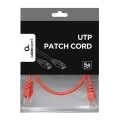 Patch cord Cablexpert PP12-0.5M/R, CAT5e UTP, 0,5m, Roșu Patch cord Cablexpert PP12-0.5M/R, CAT5e UTP, 0,5m, Roșu