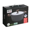 Cratiță RESTO 93903, 4,2L, 24cm, Negru Cratiță RESTO 93903, 4,2L, 24cm, Negru