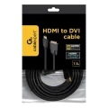 Cablu Video Cablexpert CC-HDMI-DVI-7.5MC, HDMI (M) - DVI-I (M), 7,5m, Negru