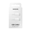 Зарядный кабель Samsung EP-DA705BWRGRU, USB Type-C/USB Type-C, 1м, Белый Зарядный кабель Samsung EP-DA705BWRGRU, USB Type-C/USB Type-C, 1м, Белый