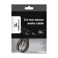 Аудиокабель Cablexpert CCAP-444-6, 3.5mm 3-pin (M) - 3.5mm 3-pin (M), 1,8м, Чёрный