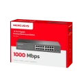 Сетевой коммутатор MERCUSYS MS116GS, 16x 10/100/1000 Мбит/с Сетевой коммутатор MERCUSYS MS116GS, 16x 10/100/1000 Мбит/с