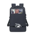 Rucsac pentru Laptop RivaCase Biscayne, 17.3", Poliester, Negru Rucsac pentru Laptop RivaCase Biscayne, 17.3