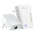 Wi-Fi + Powerline адаптер TP-LINK TL-WPA4220 KIT, AV600, 600 Mбит/c, Белый