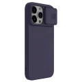 Husă Nillkin iPhone 15 Pro, CamShield Silky Silicone, Dark Purple