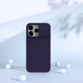 Husă Nillkin iPhone 15 Pro, CamShield Silky Silicone, Dark Purple