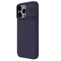 Husă Nillkin iPhone 15 Pro, CamShield Silky Silicone, Dark Purple