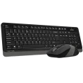 Клавиатура и мышь A4Tech FG1010S, Беспроводное, Серый