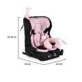 Scaun auto Moni Security 76-150cm Baby pink 3801005153299