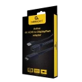 Видеоадаптер Cablexpert A-HDMIM-DPF-01, HDMI (M) - DisplayPort, USB Type-A, 0,1м, Чёрный Видеоадаптер Cablexpert A-HDMIM-DPF-01, HDMI (M) - DisplayPort, USB Type-A, 0,1м, Чёрный