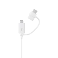 2in1 Cable Samsung, Type-C+Micro-USB, White EU 2in1 Cable Samsung, Type-C+Micro-USB, White EU