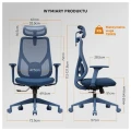 Scaun de birou SENSE7 Moyo Blue