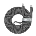 Cablu de încărcare și date Rivacase PS6105, USB Type-C/USB Type-C, 2,1m, Gri