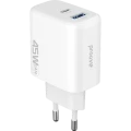 Incarcator Proove, Silicone Power 45W, USB+Type-C, (fara cablu) White