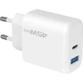Incarcator Proove, Silicone Power 45W, USB+Type-C, (fara cablu) White Incarcator Proove, Silicone Power 45W, USB+Type-C, (fara cablu) White